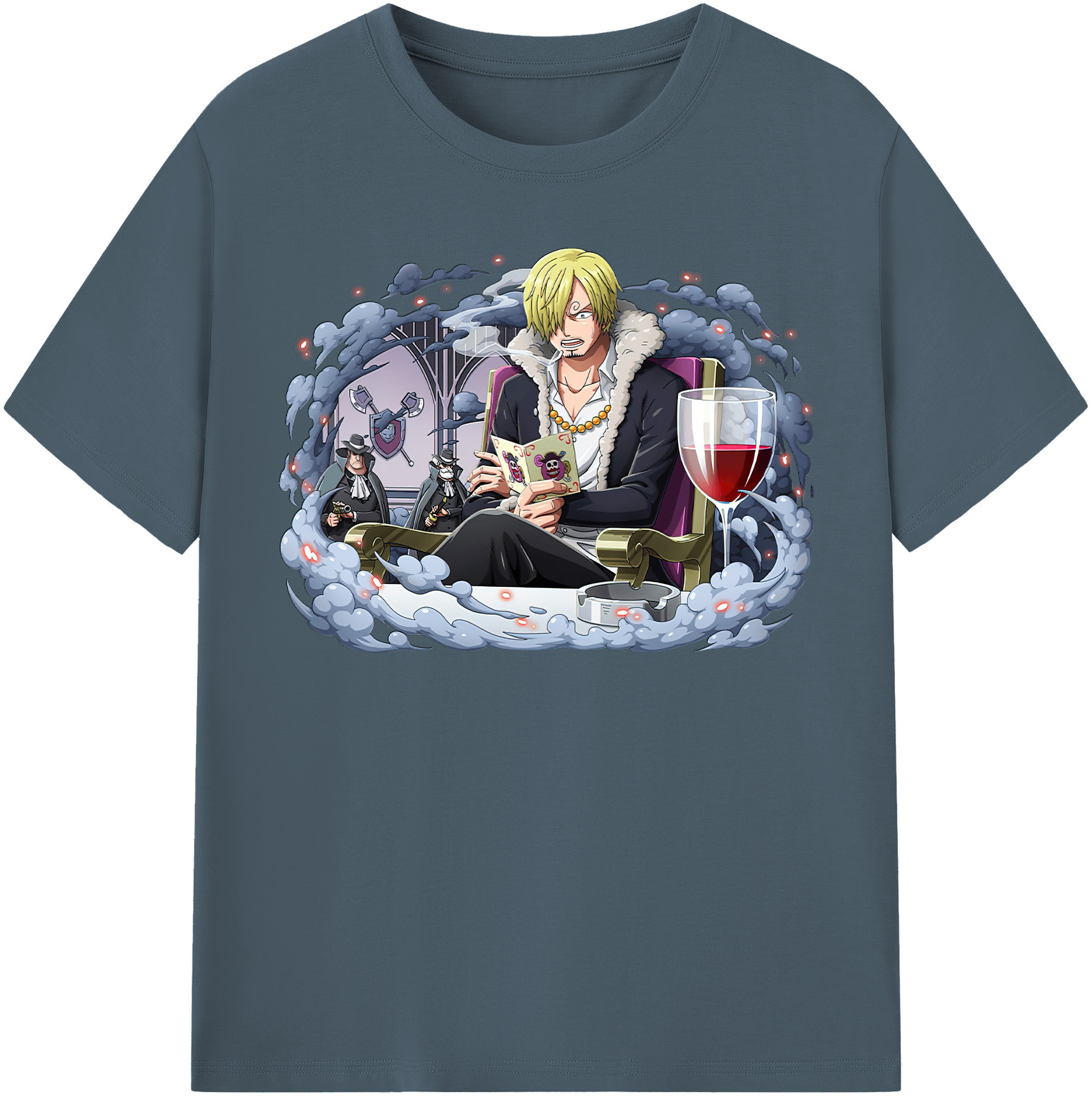 ワンピース サンジ ONE PIECE Sanji 綿100％半袖Tシャツ（フロントプリント）